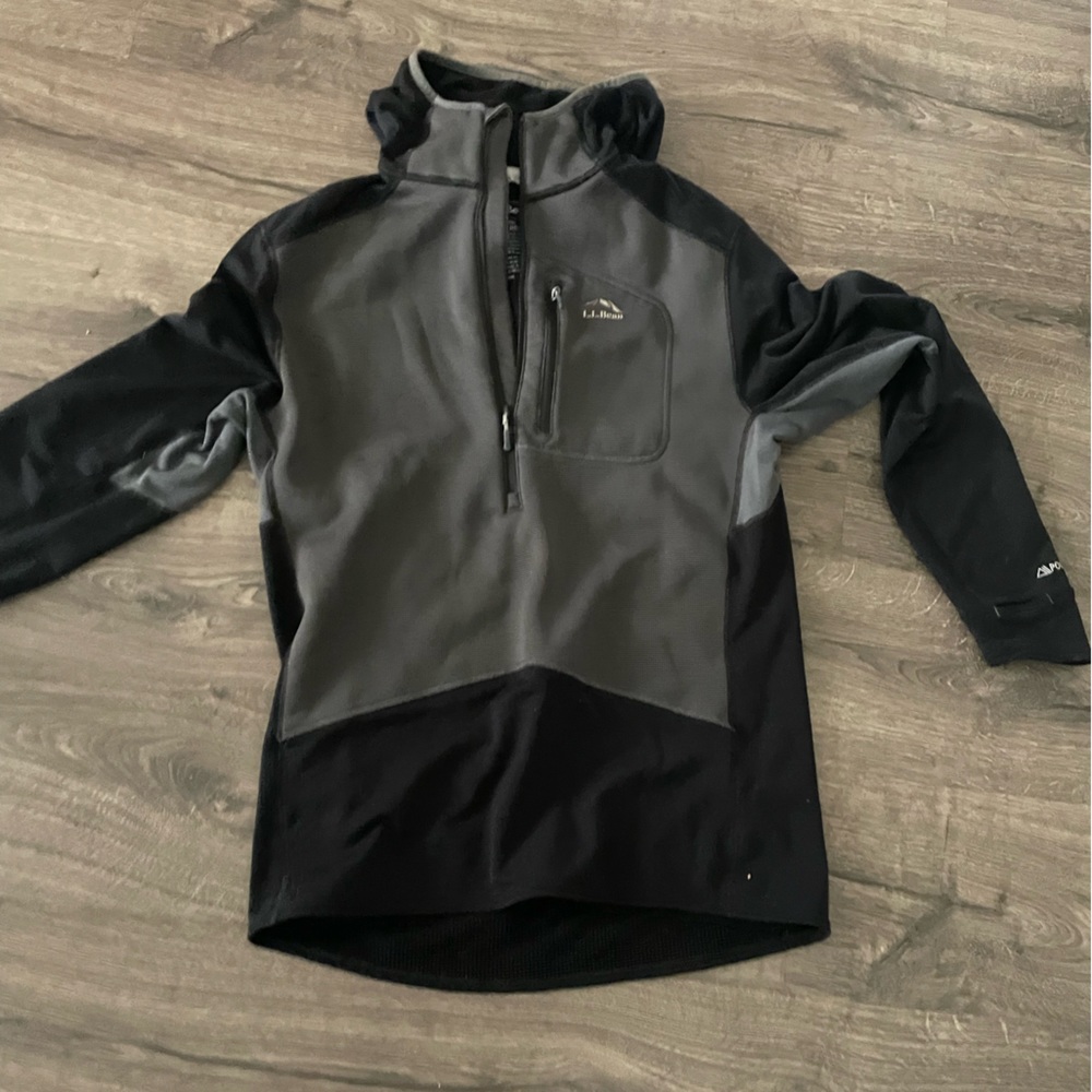 Men’s LL Bean performance quarter zip hoodie